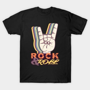 Gesture rock and roll music lovers T-Shirt